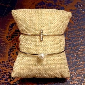 Dainty Goldtone Cuff Bracelet Set